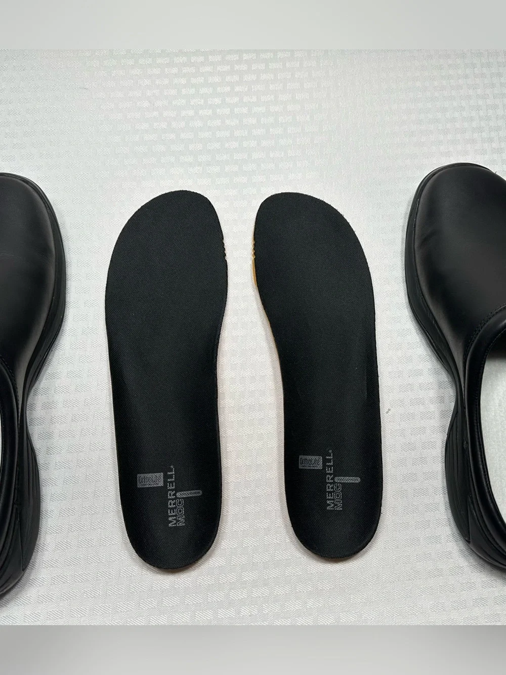 Merrell Encore Gust Clogs Black Leather J66171 Men's 13 Comfort Shoe Slip On EXC - Picture 7 of 10